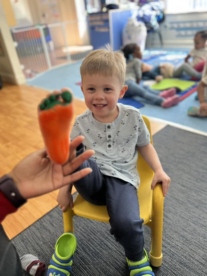 arts and craft painted foot